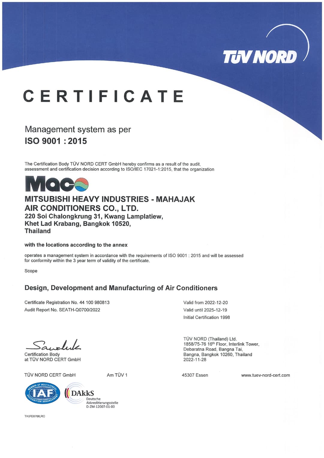 certificate